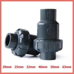 UPVC One Way Non Return Flap Check Valve Pipe Fittings I.D. 20 25 32 40 50 63mm - Picture 1 of 4