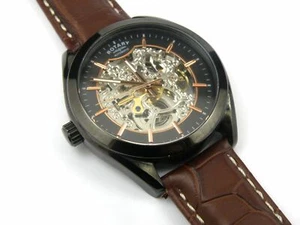 Rotary GS03630/04 Men's Brown Strap Skeleton Watch - 100m - Picture 1 of 9