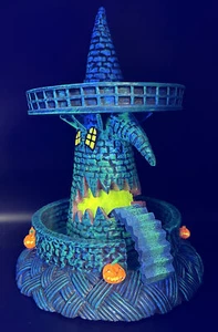 The Nightmare Before Christmas Village ~ WITCH HOUSE Special Black Light Edition - Picture 1 of 14