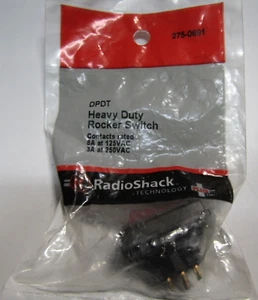 Interruptor de giro automático de alta resistencia RadioShack DPDT apagado central 275-0710 nuevo y sellado - Imagen 1 de 3