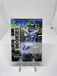 🔥 1/99 ELIJAH MOORE EBAY 1/1! GRIDIRON KINGS AUTO 2021 DONRUSS OPTIC ROOKIE RC