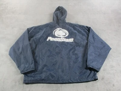 Chaqueta De Colección MV Sport Penn State Para Hombres XL Nylon Cremallera Completa Con Capucha Azul Lluvia Foto 1 de 4