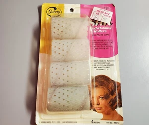 Vintage 60"Goody SHR Self-Holding Rollers NoPins No Clips 4 Medium Bouffant 1.5" - Picture 1 of 5