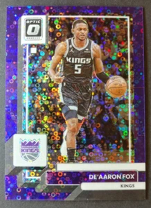 2022-23 Panini Donruss Optic De'Aaron Fox Fast Break Purple Disco Prizm /99 - Picture 1 of 2
