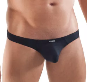 GERONIMO Mens Underwear Thong Bulge pouch String Black White Reseda - Picture 1 of 9