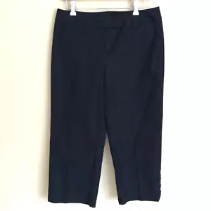 NWT Ann Taylor Margo Fit Black Capri Pants Size 6 - Picture 1 of 11