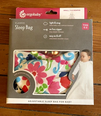 Saco de dormir Ergobaby de caja abierta, TOG 0,5, SM/0-6 M - Frech Bull/Flores Foto 1 de 2