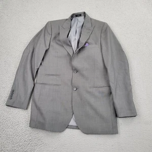 JF J.Ferrar Blazer Mens 36R Performance Gray Pockets Suit Jacket Sport Coat - Picture 1 of 8
