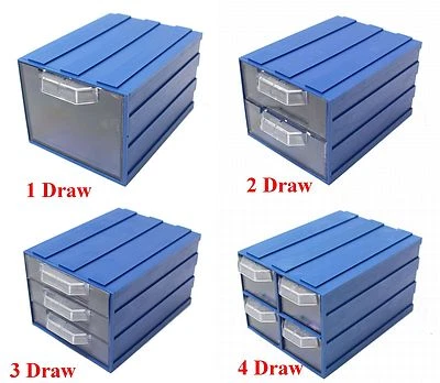 Series A Draw Box Plastic Parts Storage Draws Unit Modular Slot Together System - Image 1 of 3