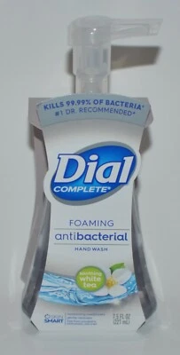 DIAL COMPLETE WHITE TEA FOAMING HAND SOAP WASH ANTIBACTERIA 7.5OZ FOAM