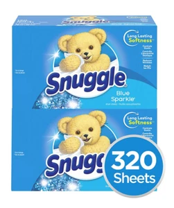 Snuggle Fabric Softener Dryer Sheets, Blue Sparkle, 320 Count - FREE SHIPPING!! - Picture 1 of 7