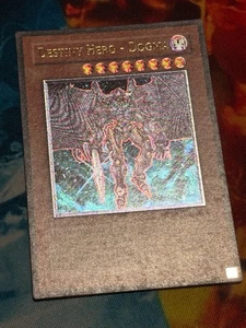 Yugioh Destiny Hero - Dogma POTD-EN014 Ultimate Rare Unlimited MP EURO PRINT - Picture 1 of 3