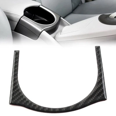 Interior Armrest Cup Holder Cover Trim Fit Toyota Prius 2012-2015 Carbon Fiber - Image 1 of 4