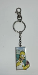 The Simpsons Springfield Universal Studios 2018 Homer Doughnut Souvenir Keychain - Picture 1 of 3