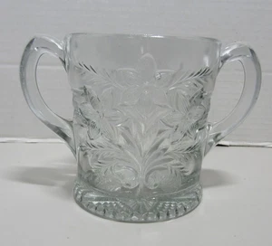 Circa 1918 EAPG Indiana Glass #162 ramo narciso cuchara con mango en aerosol - Imagen 1 de 5