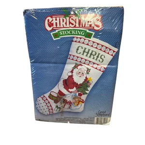 Guter Hirte Weihnachtsgeschenke gezählt Kreuzstich Weihnachtsstrumpf "CHRIS" - Bild 1 von 5