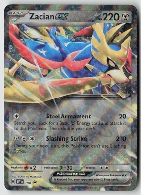 Zacian ex - 198 - SV: Scarlet & Violet Promo Cards Holo - PTCG - Image 1 of 2