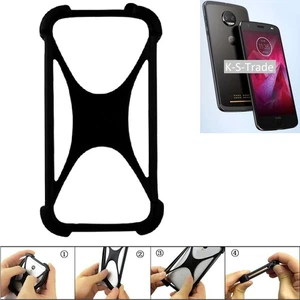 Pare-chocs pour Motorola Moto Z2 Force Silicone Case Softcase Bumper Protector E - Bild 1 von 5