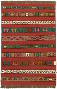 Traditional Vintage Hand-Knotted Carpet 3'7" x 5'5" Wool Area Rug - Picture 1 of 9