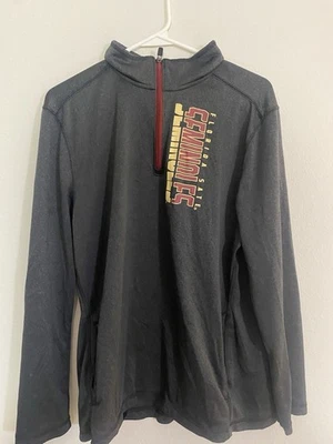 FSU Florida state Seminoles Champion Mens 1/4 Zip Pullover Size L - Image 1 of 4