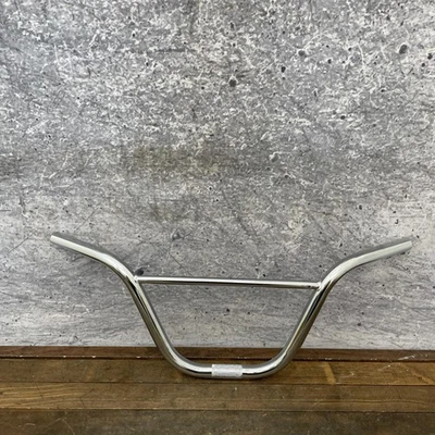 VIntage BMX Handlebar Chrome Bar Knurl 2pc Fits 80s 70s Race Sweep Back - Image 1 of 4