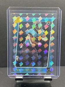 TRAVIS ETIENNE 2021 Panini Donruss Clearly RATED ROOKIE LOGO HOLO CASE HIT SSP