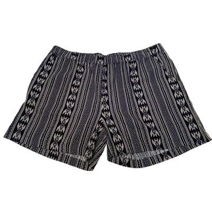 Neu mit Etikett Original wetterfeste Vintage Shorts XL waschbar Leinen blau weiß aztekisch  - Bild 1 von 6