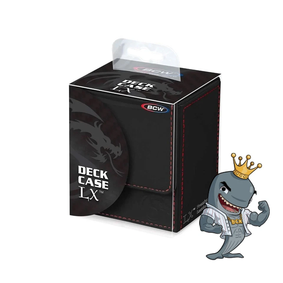 BCW Gaming Deck Case LX - Black Gaming Storage Box MTG FREE SHIP - Image 1 of 1
