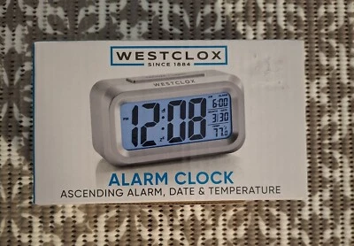 Westclox 5.3" Alarm Clock Lrg. Digital Display & Blue Backlight -2 Available- - Image 1 of 4