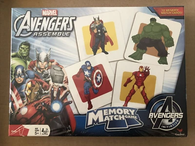 NEW Marvel Avengers Assemble Memory Match Game Matching Ages 5+ NIP SEALED - Image 1 of 2