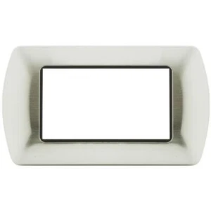 PLACCA 8804-05 4P ARGENTO SATINATO/INT METALLO - Foto 1 di 1