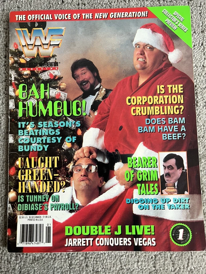 Revista Completa De Colección WWF Lucha Libre 1995 Enero Bundy DiBiase WWE Attitude Raw Foto 1 de 1