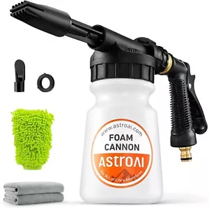 AstroAI 1L Foam Gun Car Wash Gun with Wash Mitt & Microfiber Towel Foam Blaster - Picture 1 of 7