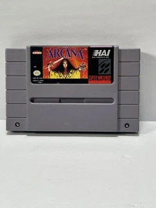 Arcana (Sistema de Entretenimiento Super Nintendo, 1992) Probado Funcionando BATERÍA NUEVA - Imagen 1 de 4