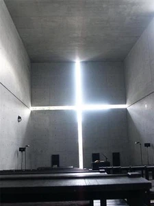 FOTO DE PÓSTER BRILLANTE IGLESIA DE LA LUZ ibaraki japón cruz jesús decoración 739 - Imagen 1 de 1