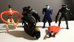 McDonald's/ BK DC Comics Promo Toys: Batman, Superman, Joker, Black Manta lot - Picture 1 of 4