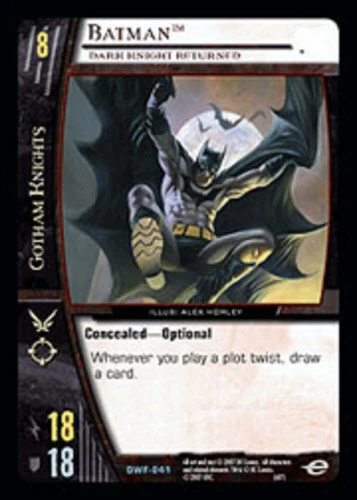 VS System: Batman, Dark Knight Returned - Foil [Played] DC Worlds Finest TCG CCG - Image 1 of 1