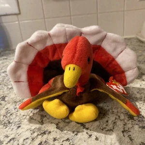 TY Beanie Baby – GOBBLES the Turkey (5.5 in) - Picture 1 of 12