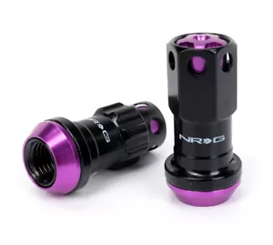 NEW NRG STEEL LUG NUTS SET 12 x 1.25 PURPLE FITS NISSAN & SUBARU LN-AS610PP-22 - Picture 1 of 3