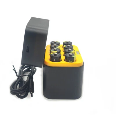 Rechargeable Lithiumbatterien 3000 mWh AA 8er-Pack mit Charger 1.5V Output - Image 1 of 4