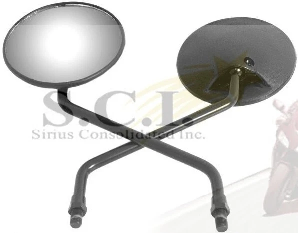 HONDA XR250L XR400 XR600 XR650L XR650R BLACK REPLACEMENT MIRRORS SOLD IN PAIRS - Image 1 of 4