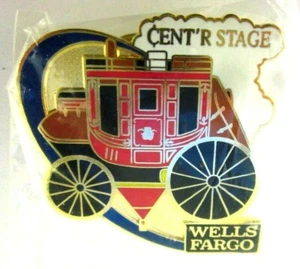 Wells Fargo Cent'r Center Stage Hot Air Balloon Team Pin 1 3/8" x 1 3/8" - Picture 1 of 3