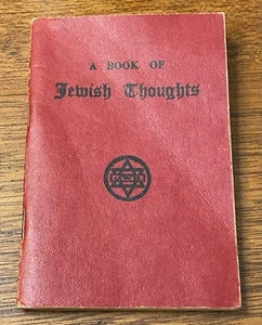 A Book Of Jewish Thoughts 1943 WWII Era Abridged Edition Armed Forces Vintage - Picture 1 of 9