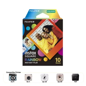 10 Sheets Instax Square White Edge Film for SQ1/SQ6/SQ10/SP-3/SQ20 - Picture 1 of 13