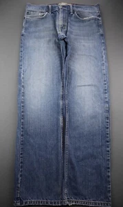 Pantalones de mezclilla rectos ajustados para hombre Levi's 2010 lavado medio 100 % algodón talla 32x32 - Imagen 1 de 10