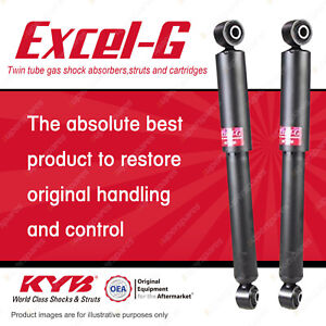 2x Rear KYB Excel-G Shock Absorbers for Volkswagen Caddy 2K 2 AWD Wagon
