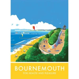 Bournemouth For Health and Pleasure steel fridge magnet - Picture 1 of 1