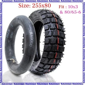 255x80 Tire & Tube Fit 80/65-6 10x3 Varla Nanrobat d6+ Mantis Pro Scoote Eléctrico - Imagen 1 de 12