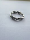 Pandora Sparkling Twisted Lines Ring Size 52 RRP £90