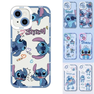 Cartoon Angel Stitch Phone Case for All Iphone Shockproof Back Cover Kids Gifts - Picture 1 of 32